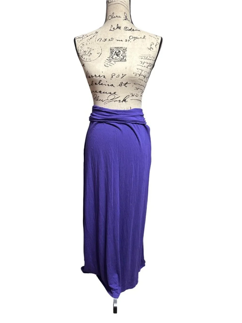 J.Crew Womens Purple Modal Blend Maxi Skirt Style 76784 Size M Comfortable & Str